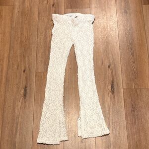 Zara cream lace pants medium women’s